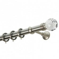 Κουρτινόξυλο Φ25 CL0434 Νίκελ ματ