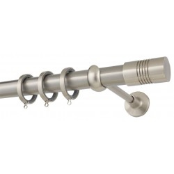 Κουρτινόξυλο Φ35 Ε0435 Νίκελ Ματ