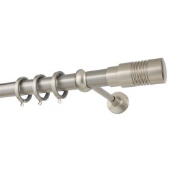 Κουρτινόξυλο Φ35 Ε0436 Νίκελ Ματ