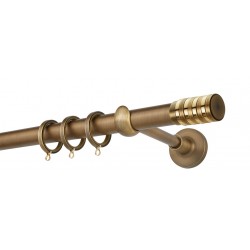 Κουρτινόξυλο Φ25 PR0438 Μπρονζέ / Όρο