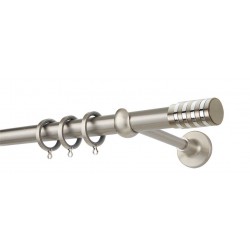 Κουρτινόξυλο Φ25 PR0438 Νίκελ ματ / Χρώμιο