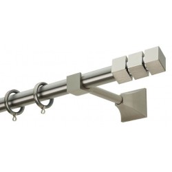 Κουρτινόξυλο Φ25 PR0473 Νίκελ ματ / Χρώμιο