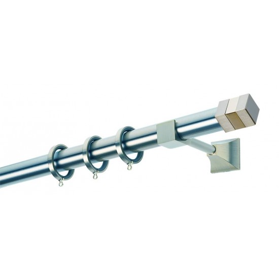 Κουρτινόξυλο Φ35 PR0474 Νίκελ ματ / Χρώμιο