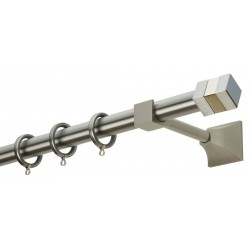 Κουρτινόξυλο Φ25 PR0474 Νίκελ ματ / Χρώμιο