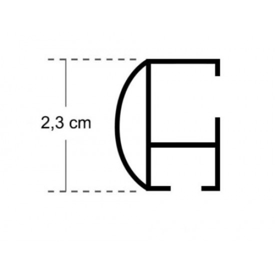 Σιδηρόδρομος Οβάλ Αλουμινίου Αντικέ Φ23