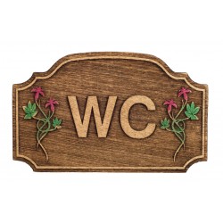 Ένδειξη WC ξύλινη 453 Ένδειξη WC ξύλινη 453