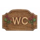 Ένδειξη WC ξύλινη 453