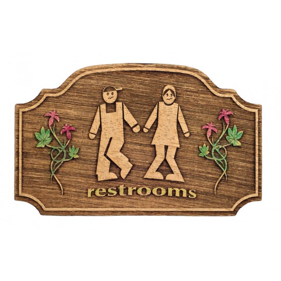 Ένδειξη WC ξύλινη 452 Ένδειξη WC ξύλινη 452