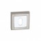 Επιστόμιο Εσωτερικής Πόρτας Νίκελ Ματ/Νίκελ Σειρά Ζ Τετράγωνο