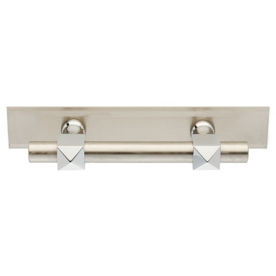 Λαβή εξώπορτας 402 Νίκελ Ματ/Χρώμιο (3 διαστάσεων)