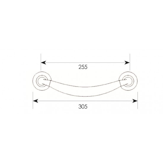 Λαβή εξώπορτας 331 Μπρονζέ/Όρο