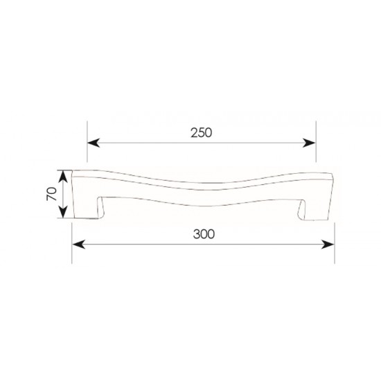Λαβή εξώπορτας 388 Χρώμιο