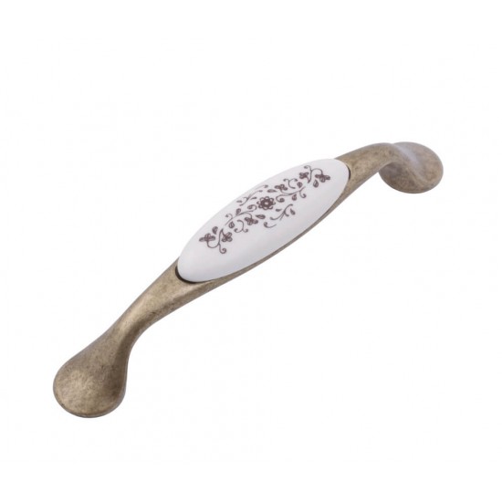 Λαβή Επίπλων 527 Αντικέ Λευκό