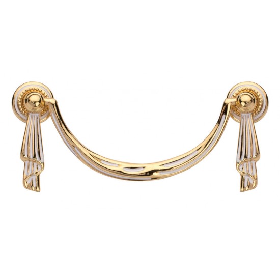 Λαβή Επίπλων 653 Χρυσό Λευκό