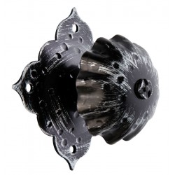 Μπούλ εξώπορτας 273 Μαύρο Πατίνα Ασημί