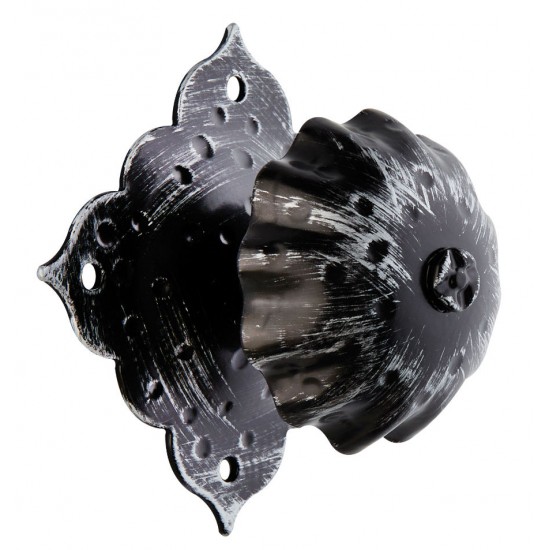 Μπούλ εξώπορτας 273 Μαύρο Πατίνα Ασημί