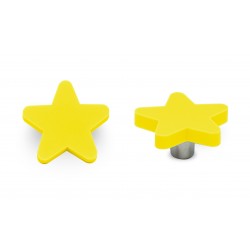 Πόμολο Επίπλων Παιδικό c849-p18x21 Αστεράκι Κίτρινο