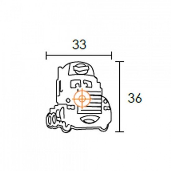 Πόμολα Επίπλων Παιδικό C849-P14 Μακουίν 