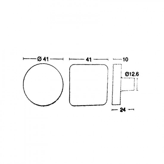 Πόμολο Επίπλων Παιδικό  c849-p19x11 Κύκλος Μπλέ