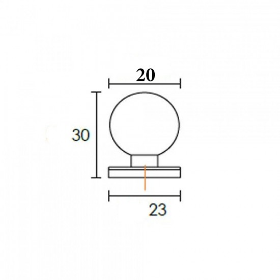 Πόμολo Επίπλων 6050 Μαύρο Πόμολo Επίπλων 6050 Μαύρο