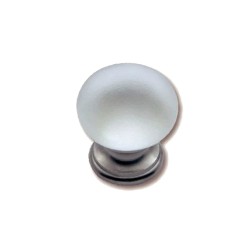 Πόμολο  Επίπλων 3395 Νίκελ Ματ Άσπρο