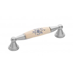 Λαβή Επίπλων 520 Νίκελ Σατινέ Γαλάζιο