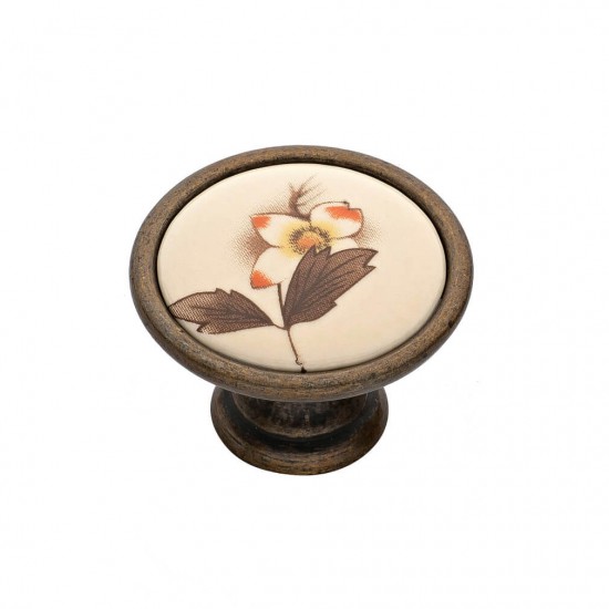 Πόμολo Επίπλων 523 Αντικέ Καφέ