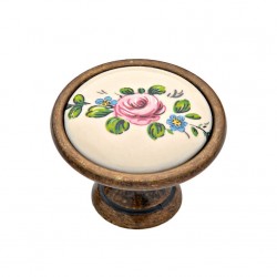 Πόμολo Επίπλων 523 Αντικέ Ρόζ Πόμολo Επίπλων 523 Αντικέ Ρόζ