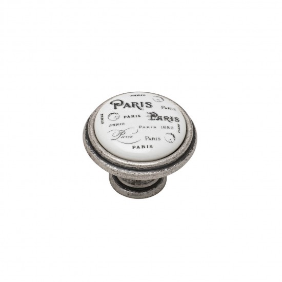 Πόμολo Επίπλων 585 Old Silver