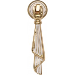 Πόμολo Επίπλων 655 Χρυσό Λευκό