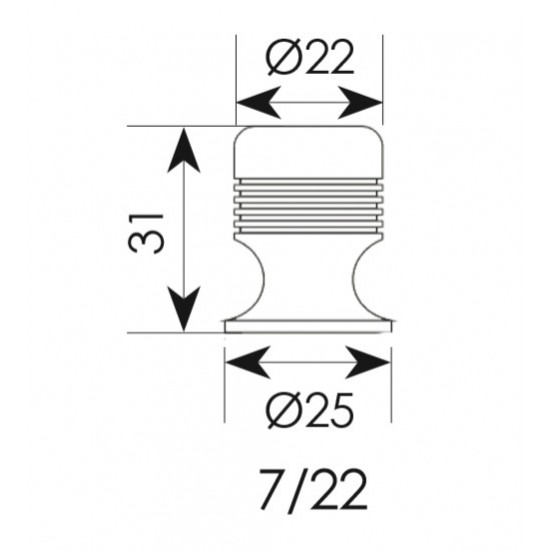 Πόμολo Επίπλων 08 Χρώμιο