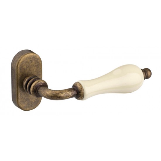 Πόμολο παραθύρου με χειρολαβή K305-07 D.K Αντικέ Μπέζ