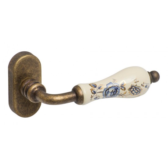 Πόμολο παραθύρου με χειρολαβή K310-07 D.K Αντικέ Μπλέ