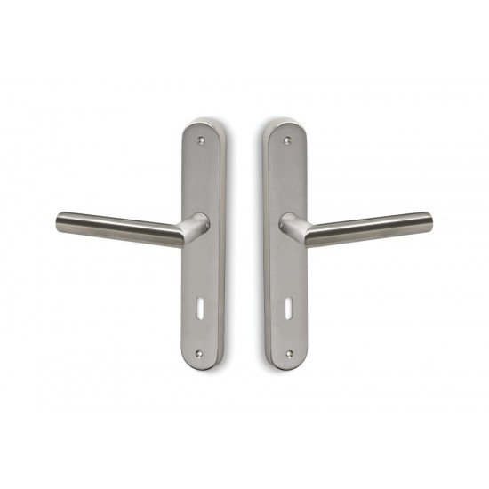 Πόμολα πόρτας χειρολαβή με Πλάκα C1705Η Ανοξείδωτο