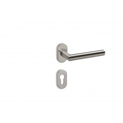 Πόμολο Εξώπορτας C1705 Ανοξείδωτο Με στενή Ροζέτα