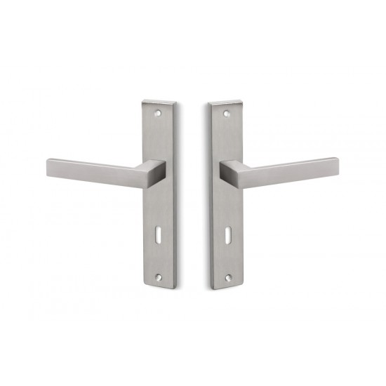 Πόμολα πόρτας χειρολαβή με Πλάκα C875 Aνοξείδωτο
