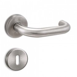 Πόμολο Πόρτας Χειρολαβή Με Ροζέτα C1335 Ανοξείδωτο