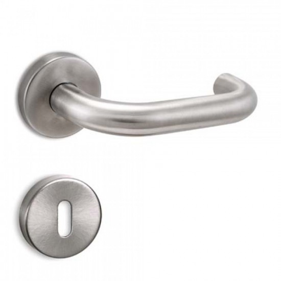 Πόμολο Πόρτας Χειρολαβή Με Ροζέτα C1335 Ανοξείδωτο