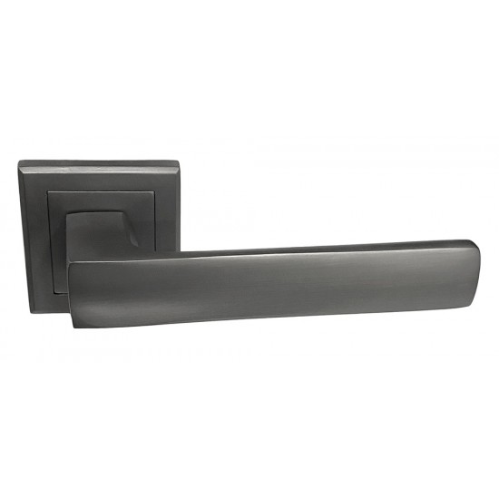 Πόμολα Πόρτας Χειρολαβή με Ροζέτα KH 90160 - Ματ Γραφίτης