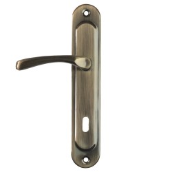 Πόμολο Πόρτας Χειρολαβή με Πλάκα 582 Οξειδέ