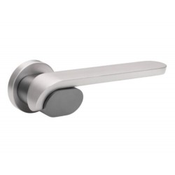 Πόμολο Πόρτας Χειρολαβή Με Ροζέτα K 800 - Ματ Νίκελ Ανθρακί