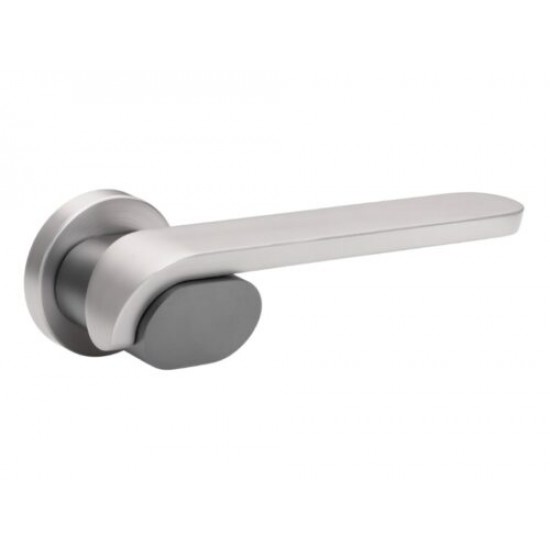 Πόμολο Πόρτας Χειρολαβή Με Ροζέτα K 800 - Ματ Νίκελ Ανθρακί