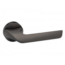 Πόμολο Πόρτας Χειρολαβή Με Ροζέτα  K 804 - Γκρι Σατινέ