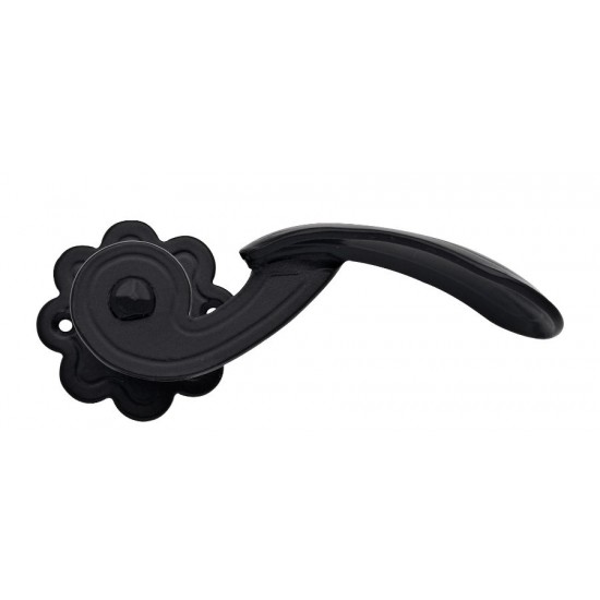 Πόμολο πόρτας χειρολαβή με ροζέτα 145 Μαύρο