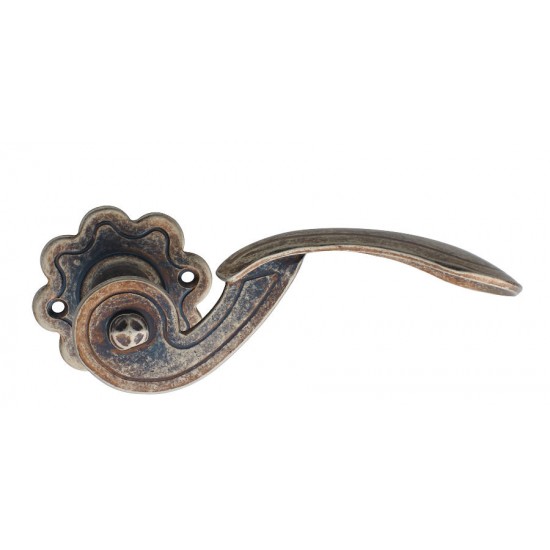 Πόμολο πόρτας χειρολαβή με ροζέτα 145 Νίκελ Αντικέ Πόμολο πόρτας χειρολαβή με ροζέτα 145 Νίκελ Αντικέ