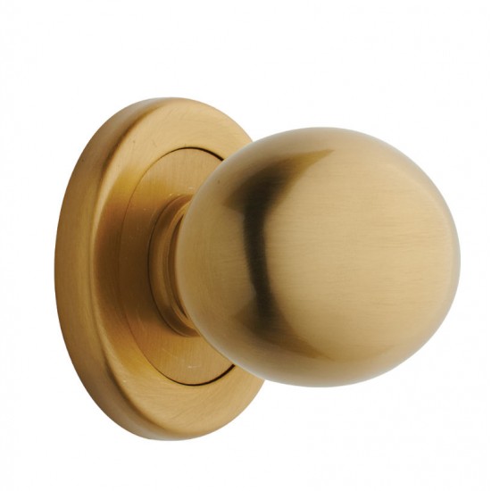 Πόμολο πόρτας με ροζέτα και περιστρεφόμενη χειρολαβή 184 Όρο Ματ