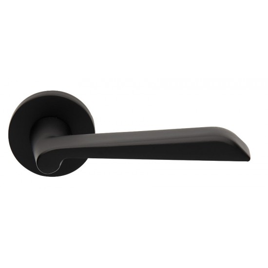 Πόμολο πόρτας χειρολαβή με ροζέτα 2051 Μαύρο Πόμολο πόρτας χειρολαβή με ροζέτα 2051 Μαύρο