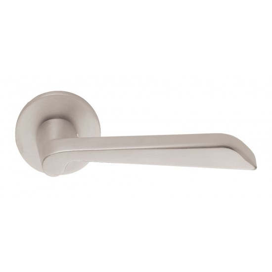 Πόμολο πόρτας χειρολαβή με ροζέτα 2051 Νίκελ Ματ