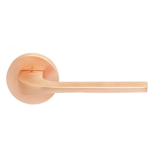 Πόμολο πόρτας χειρολαβή με ροζέτα 2081 Χαλκός Ματ