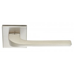 Πόμολο πόρτας χειρολαβή με ροζέτα 2086 Νίκελ Ματ